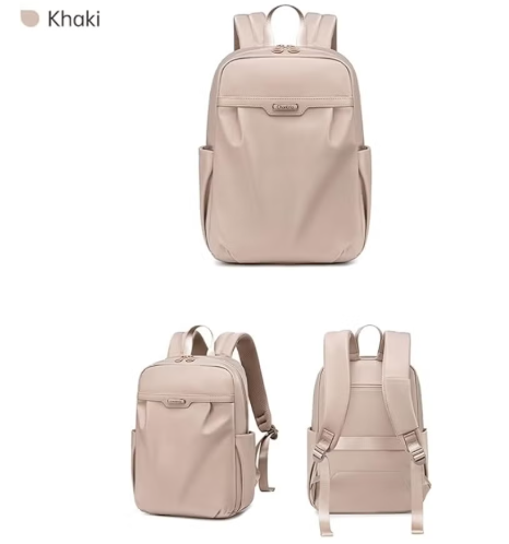 Chantria CB00639 15.6-Inch Laptop Backpack – Waterproof Business & Travel Bag with Multi-Compartment Design – Khaki