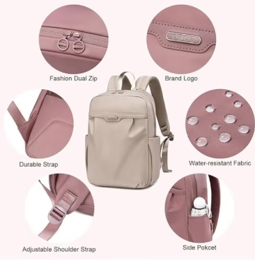 Chantria CB00639 15.6-Inch Laptop Backpack – Waterproof Business & Travel Bag with Multi-Compartment Design – Khaki
