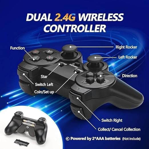 CONTTROLLER GAMEPAD 2.4G Wireless – Dual Wireless Gaming Controller Set for Multiplayer Gaming – 5030005