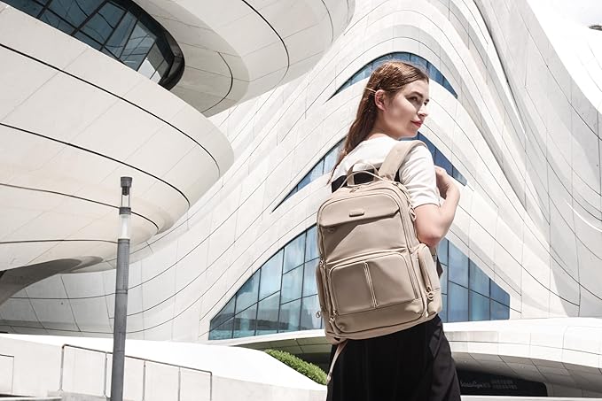 Chantria Laptop Backpack 15.6 Inches Waterproof Khaki
