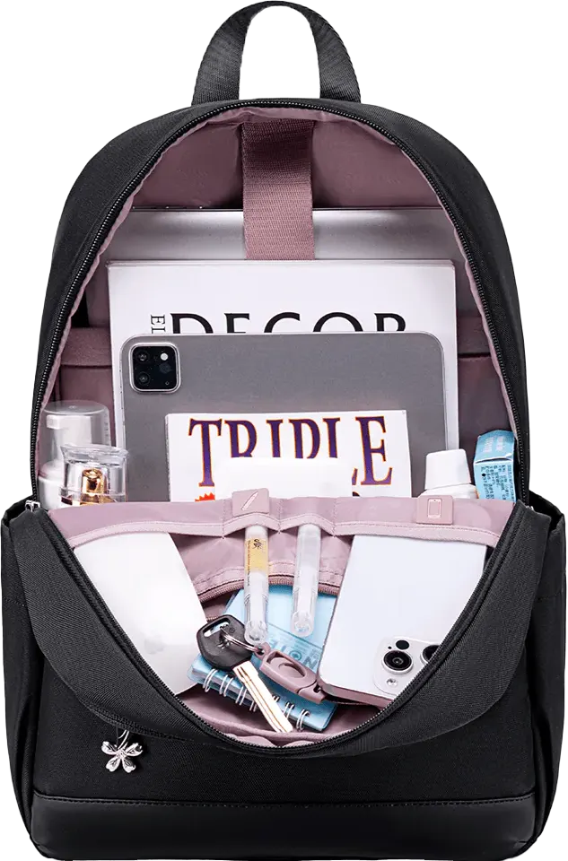 Chantria Laptop Backpack, 15.6 Inches, Waterproof, Black, CB-00648