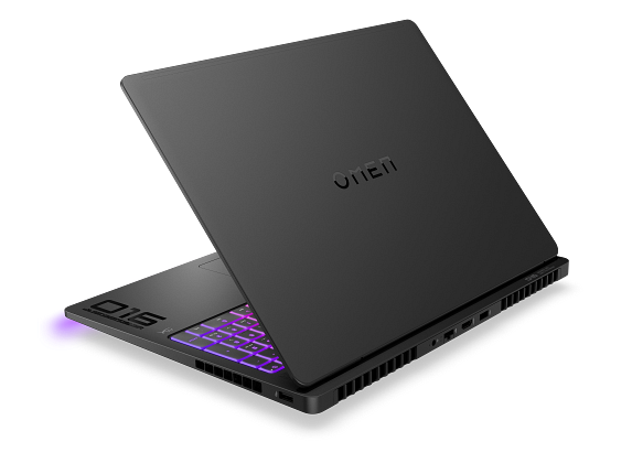 25C1 OMEN MAX 16 Gaming Laptop PC Shadow Black nonFPR RGB per key BD1 D1 Core Set RearLeft