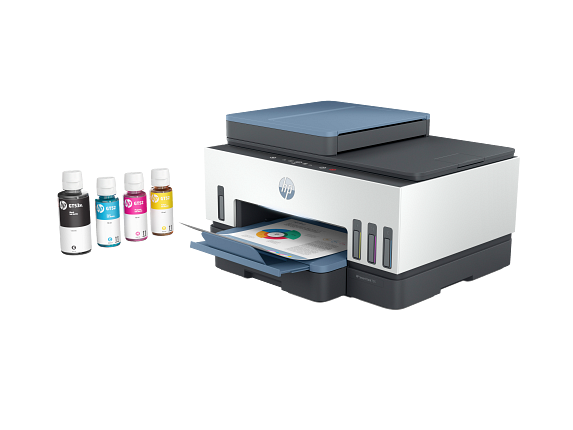 HP Smart Tank 795 All-in-one InkBottles GT52 Dark Surf Blue Coreset FrontLeftOutput
