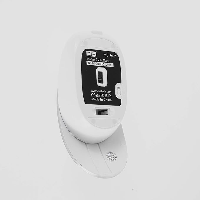 2B Wireless 2.4G Mouse With Movable Cover White*Silver