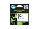 HP 912XL High Yield Cyan Original Ink Cartridge, 3YL81-80013, 3YL81AE