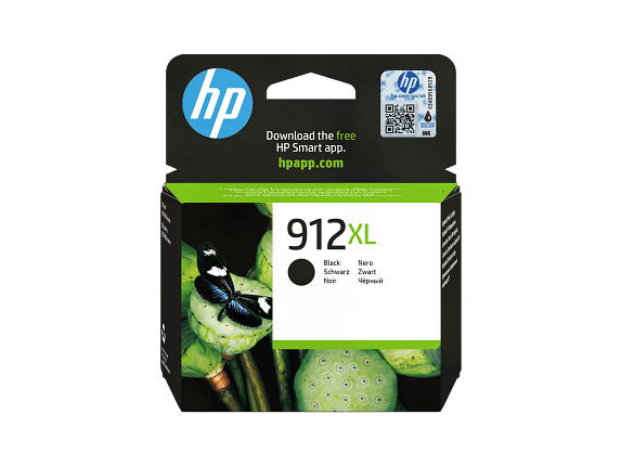 HP 912XL High Yield Black Original Ink Cartridge, 3YL84-80010, 3YL84AE
