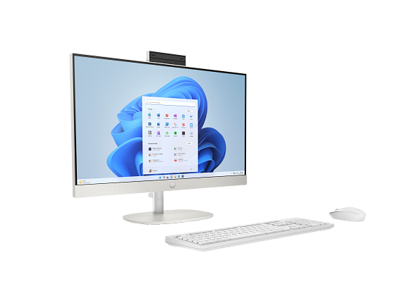 23C1 - HP OPP 24 ShellWhite T NT Fixed CaptainCrunchWireless Win11 CoreSet FrontRight CamUp WhiteBG Intel