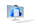 23C1-INTEL OPP HP 24 inch All-in-One Desktop PC 24 ShellWhite T NT HAS CaptainCrunchWireless CoreSet Win11 FrontRight CamUp WhiteBG