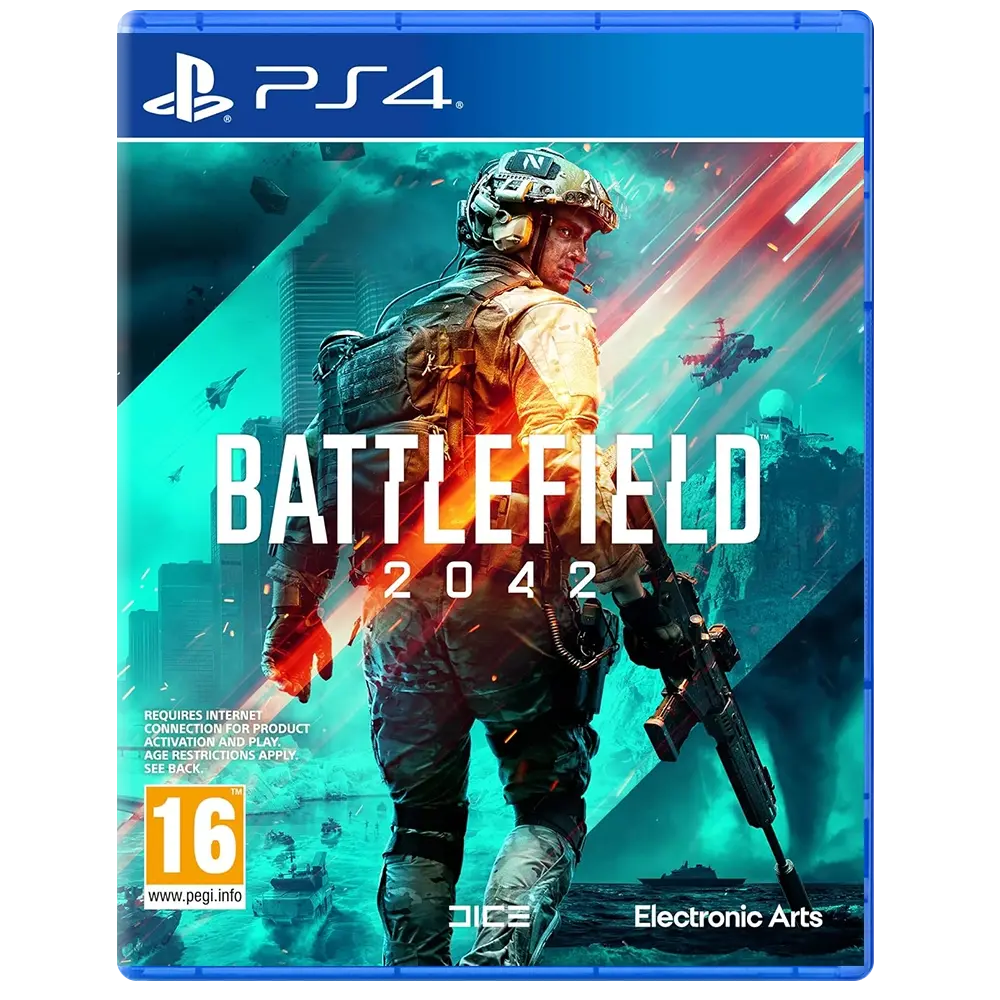 Battlefield 2042 – PS4 Game (5030938123002 / 5030041) – Action FPS by EA, Multiplayer Online Gameplay, English Version