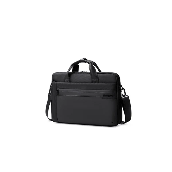 Golden Wolf Laptop Shoulder Bag, 15.6 inch, Water Resistant, Black