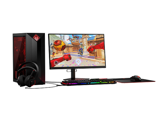 OMEN by HP Outpost Gaming Mouse Pad with Qi Wireless Charging, Custom RGB, and USB-A 2.0 Port, (6CM14AA), Black