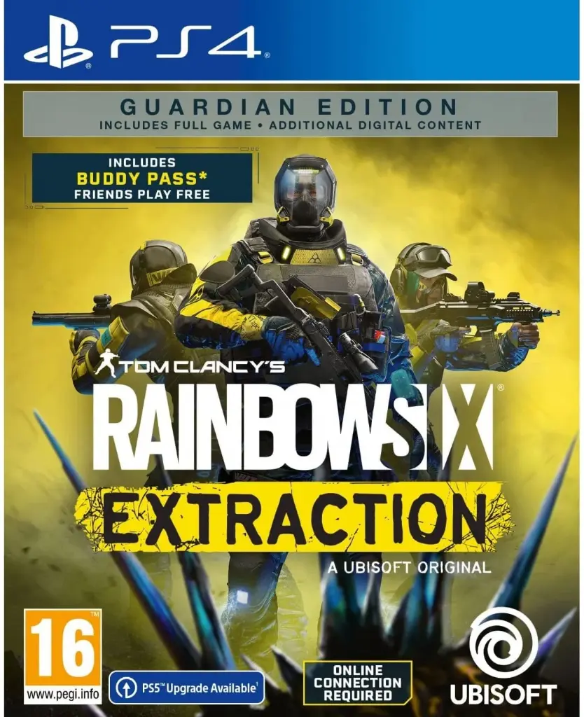 Ubisoft Rainbow Six Extraction (PS4) – CD Game (3307216144724 / 5030046) – Tactical Co-Op Shooter Full Game Disc Edition