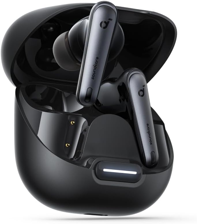 Anker Soundcore Liberty 4 NC True Wireless Earbuds (5030146) – Bluetooth Noise Cancelling In-Ear Headphones with Hi-Res Sound, Adaptive ANC, 50H Playtime, Wireless Charging, and IPX4 Water Resistance – Black