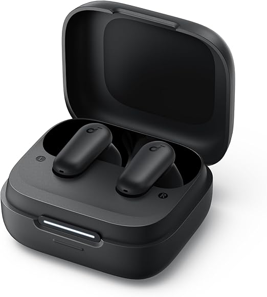 Anker Soundcore R50i NC True Wireless Earbuds (5030145) – Bluetooth Noise Cancelling Earphones with Deep Bass, AI-Enhanced Calls, 45H Playtime, and IPX5 Water Resistance – Black