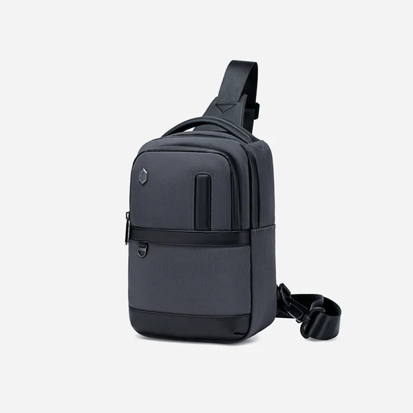 Arctic Hunter XB00678 Men’s Crossbody Shoulder Bag – Waterproof Casual Sling with USB Charging Port – Gray