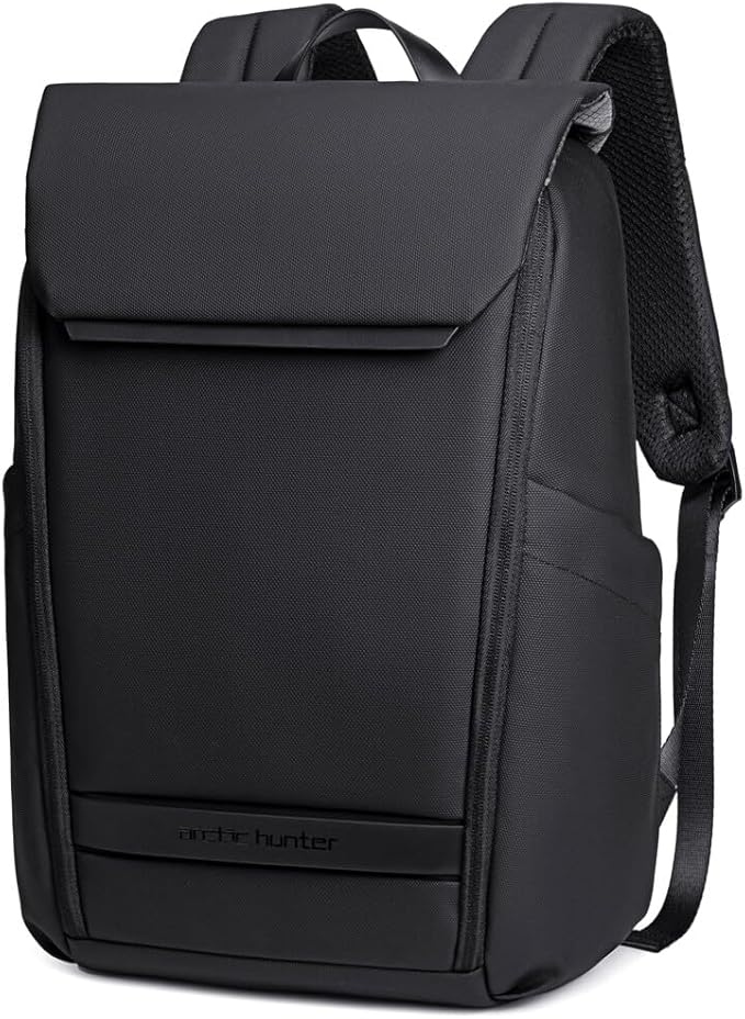 Arctic Hunter Unisex Water resistant Laptop Backpack 15.6 Inch Polyester Travel Shoulder bag Backpack for Men and Women B00559 - Black