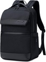 Arctic Hunter- B00671-Black Slim Backpack for Men 16L Compact Office 15.6-inch Laptop Bag 2 Pockets