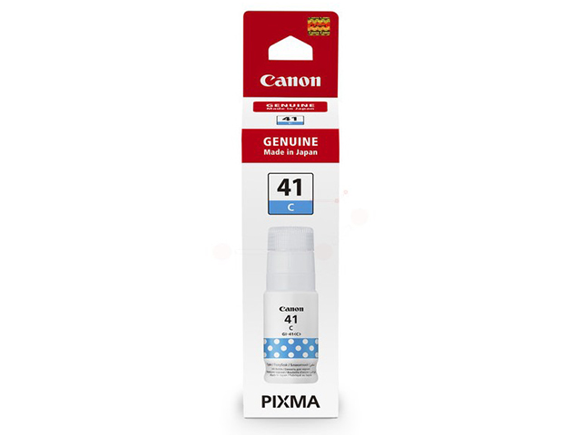 Canon GI-41 Cyan Ink Bottle Cartridge – Original Canon High-Yield Cyan Ink for PIXMA MegaTank Printers