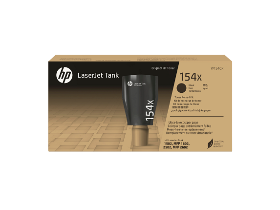 HP 154X Black Original LaserJet Tank Toner Reload Kit (W1540X)