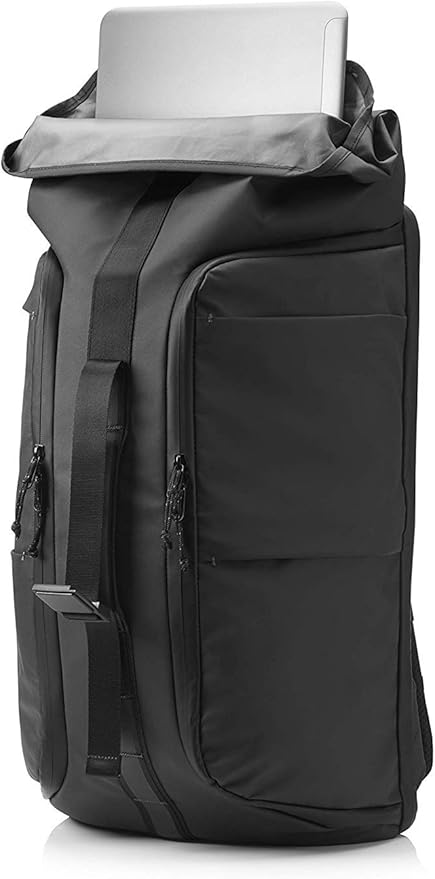 HP Pavilion Wayfarer Backpack – Black (5EE95AA) | 15.6" Laptop Backpack with Water-Resistant Design & Padded Compartments