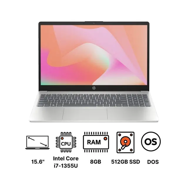 HP Laptop 15-fd0343nia, FreeDOS 3.0, 15.6", Intel® Core™ i7, 8GB RAM, 512GB SSD, FHD, Warm gold