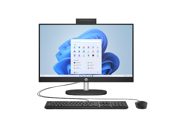 HP All-in-One 24 13G AIO Desktop – Intel Core i7-1355U, 16GB RAM, 512GB SSD, 24-Inch Full HD Touch Display (Black) – Model A02KWEA