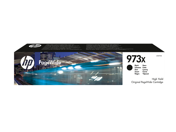 HP 973X High Yield Black Original PageWide Ink Cartridge – Genuine HP Cartridge for HP PageWide Pro 452/477 Series Printers