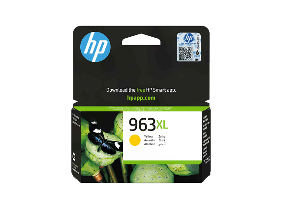 HP 963XL High Yield Yellow Original Ink Cartridge – Genuine HP Cartridge for HP OfficeJet Pro 9010/9020 Series Printers