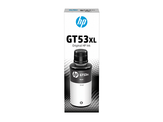 HP GT53XL 135ml Black Original Ink Bottle – Genuine HP High-Yield Ink for HP Smart Tank Printers