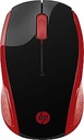 HP Wireless Mouse 200 (Red) – Model 2HU82AA – Ergonomic 2.4GHz Optical Mouse with USB Nano Receiver