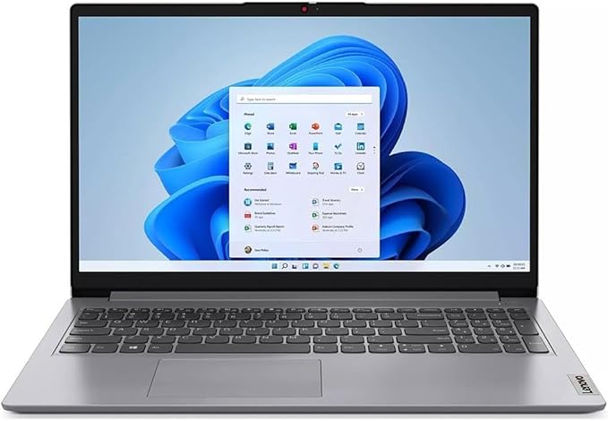 Lenovo IdeaPad 1 15IAU7-i3-1215U-4GB RAM- 256GB SSD-Intel UHD Graphics - 15.6 HD TN-WIN11-2Y