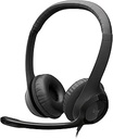 Logitech H390 USB Computer Headset with Enhanced Digital Audio and Inline Controls - Black