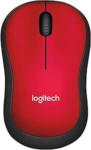Logitech® Wireless Mouse M185 Red -MO708