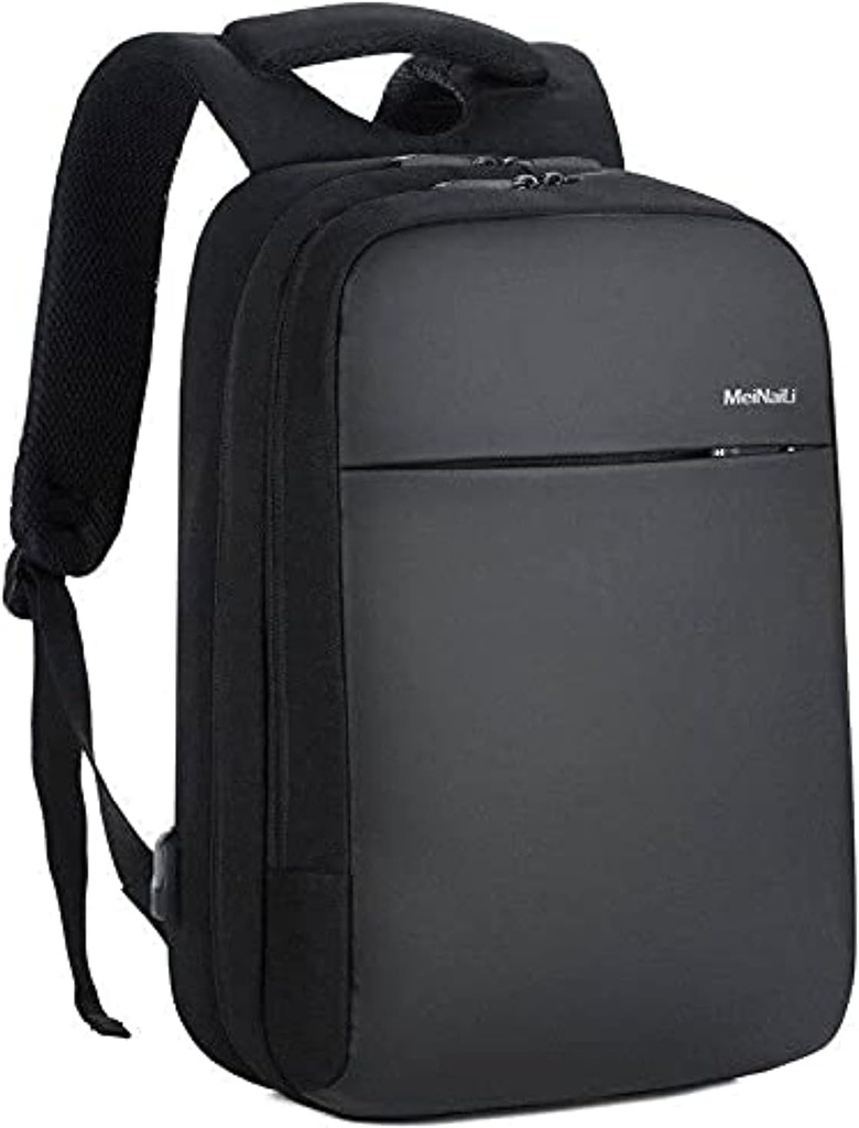 Meinaili 1802-15.6-Inch Waterproof Laptop Backpack With Usb Charging Port-Black.