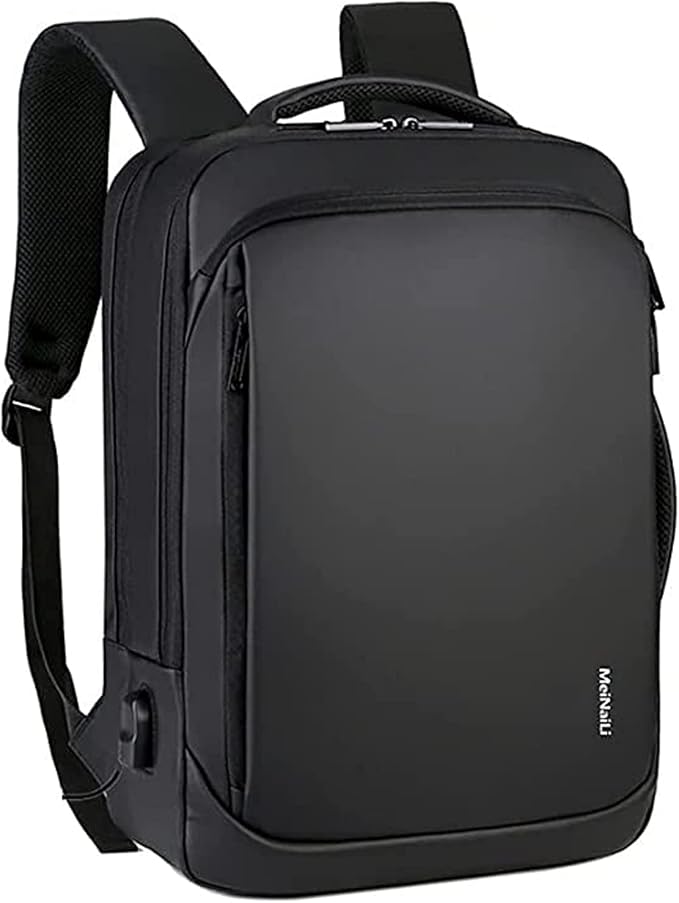 Meinaili 1901 Business Anti Thief Travel Laptop Backpacks with USB - Black.