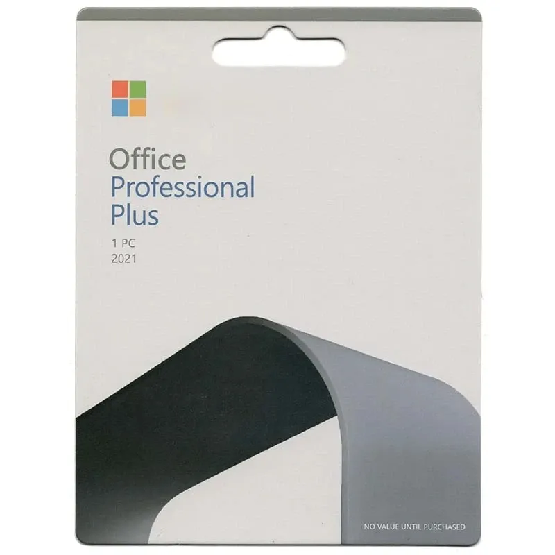 Microsoft Office Pro Plus 2021 - Card