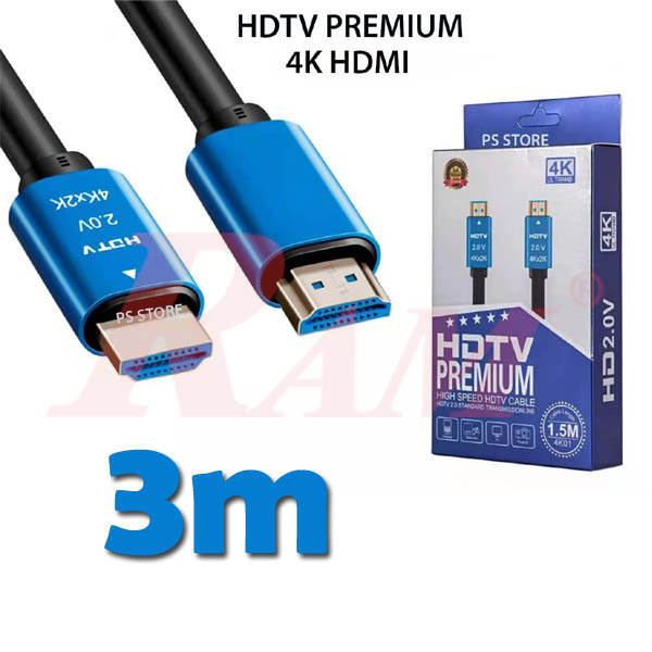 Premium Cable HDTV 4K ULTRAHD 3M.