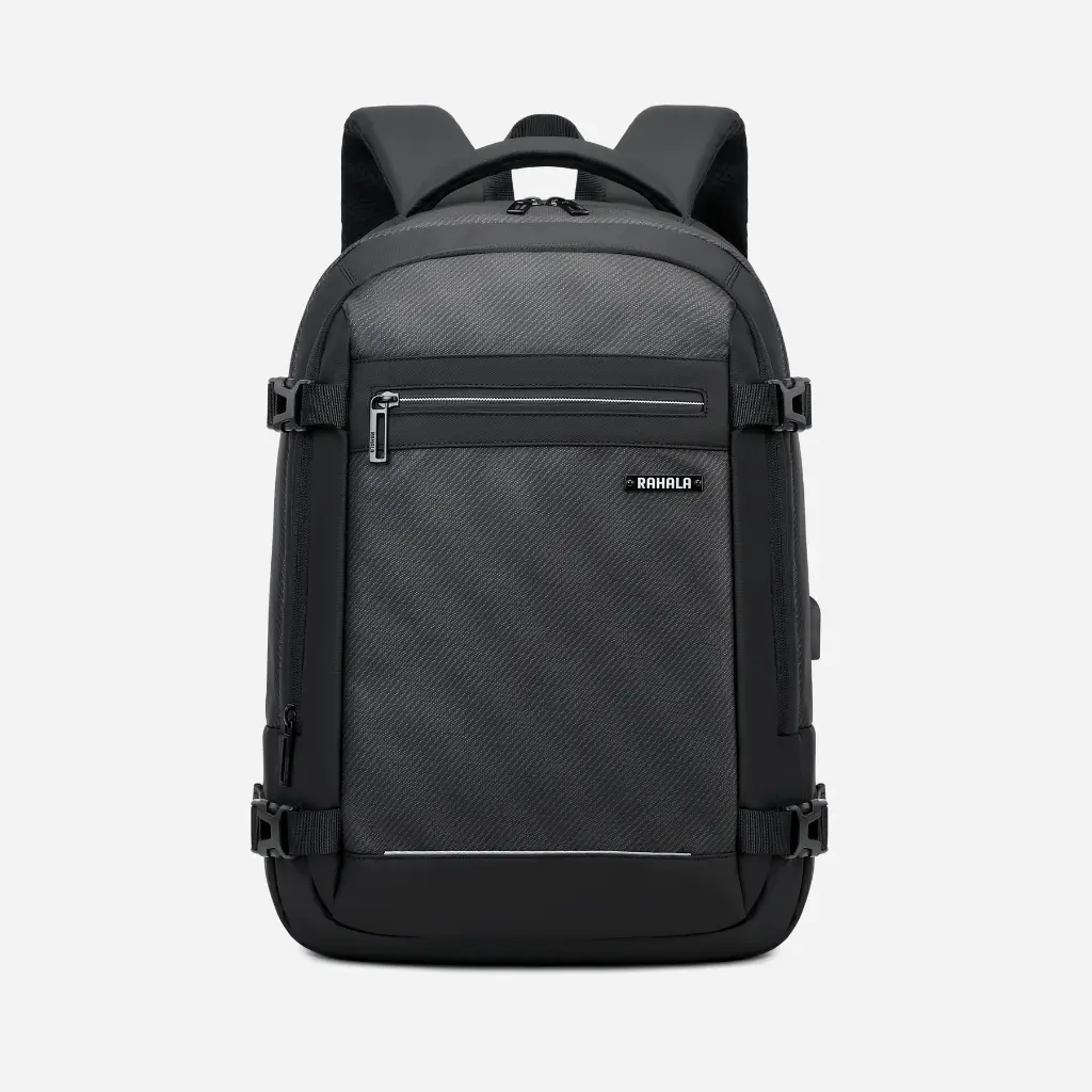Rahala EF92M Business Casual Travel Water Resistant 15.6-inch Laptop Backpack (Blue)