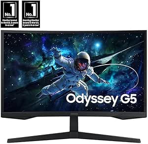 Samsung 32" Odyssey G5 G55C QHD 165Hz Curved Gaming Monitor