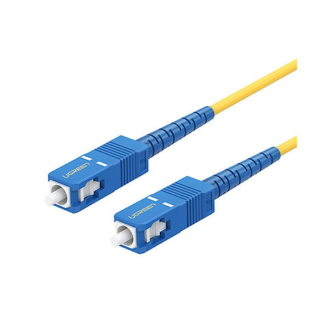 UGREEN  (70664) SC/UPC To SC/UPC Simplex Single Mode Fiber Optic Patch Cable 3M .