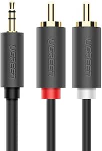 UGREEN 3.5mm Male to 2RCA Male Cable, 5 Meter