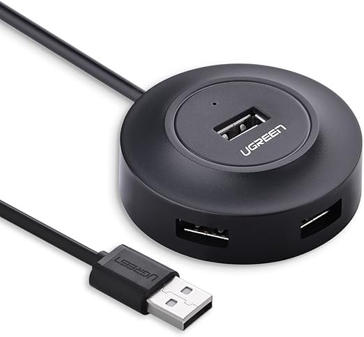 UGREEN CR106 (20277) USB 2.0 Hub 4 Ports 1m (Black).