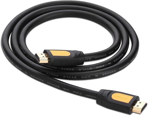 UGREEN HD101-10130 HDMI Round Cable 3m 4K/60HZ Yellow Black