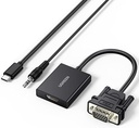 UGREEN CM513 VGA to HDMI Adapter – Model 50945 – 1080P Video Converter with Audio Support and USB Power