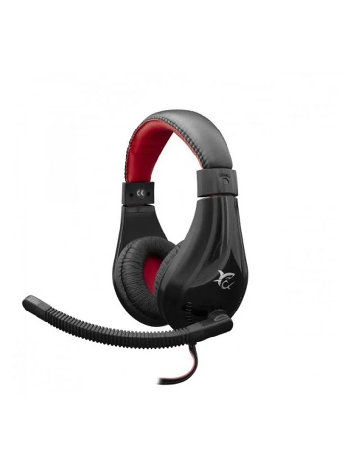 White Shark GH-2040 Serval Gaming Headset – Stereo Over-Ear Headphones with Microphone and LED Lighting – Black