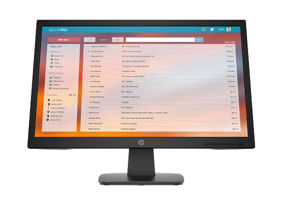 HP P22v G4 21.5-Inch Full HD LED Monitor – 1080p Display, VGA & HDMI Ports, 60Hz Refresh Rate, Anti-Glare Screen