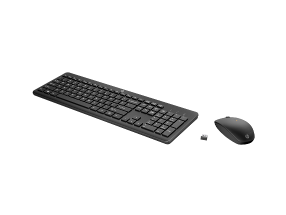 HP 230 Wireless Keyboard and Mouse Combo (18H24AA) – Compact 2.4GHz Set with Silent Keys, Adjustable DPI Mouse, and Long Battery Life