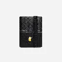 Rahala RA102 Men's Woven Leather Trifold Wallet 