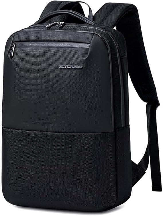 Arctic Hunter Slim Laptop Backpack – Stylish Premium Lightweight Business 16L Laptop 15.6-inch Laptop – Water Resistant Backpack for Men Women – Daily Office College Commuting – B00681- Black