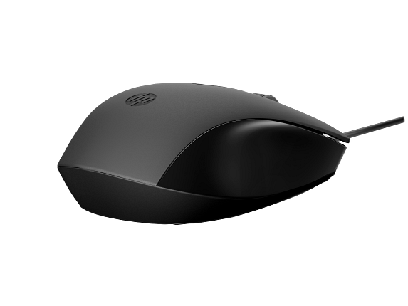 HP 150 Wired Mouse – 240J6AA – Ergonomic USB Optical Mouse for Everyday Office & Home Use - Black